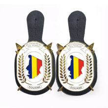 Medals Manufacturers Cheap Romania Millitary Medal with Leather Clip Badge